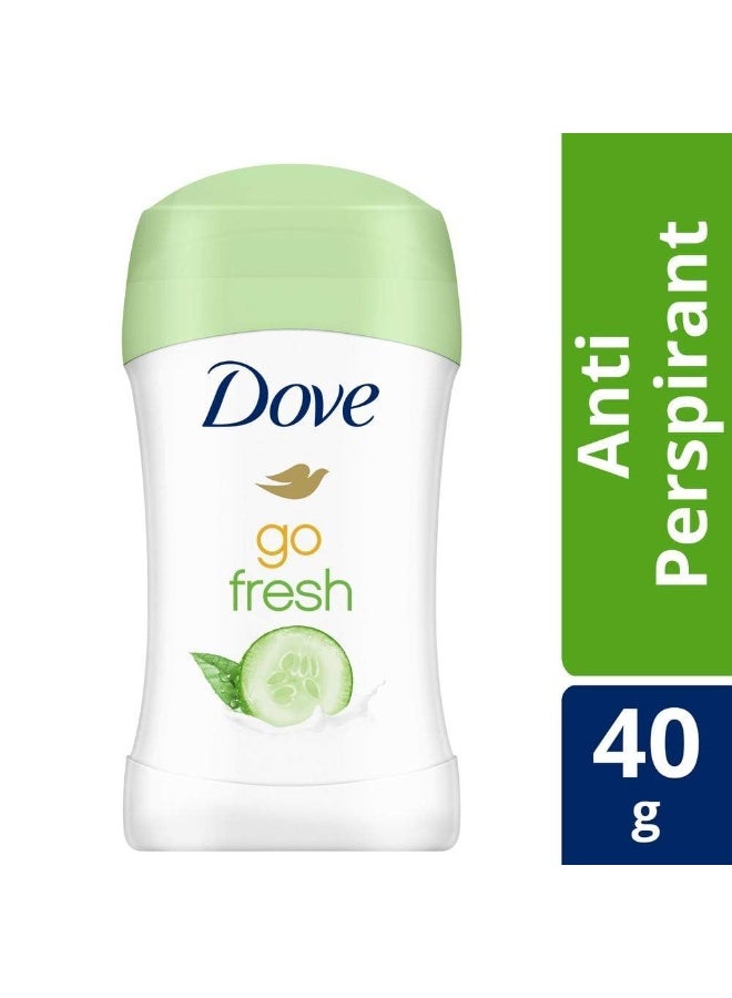 Dove Unisex Antiperspirant Stick Cucumber & Green Tea, 40G, 1 Count - Image 1